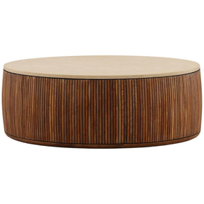 Atria Coffee Table, Sand/Brown by Dovetail at Eve Furniture
