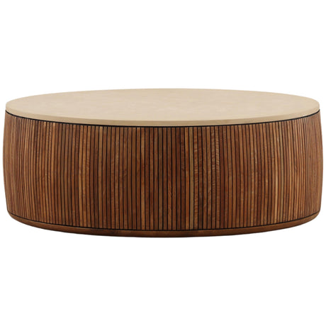Atria Coffee Table, Sand/Brown by Dovetail at Eve Furniture