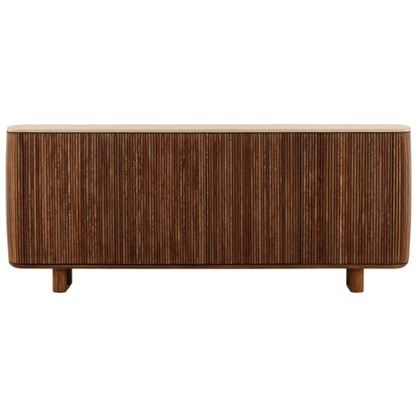 Atria Sideboard, Sand/Brown by Dovetail at Eve Furniture