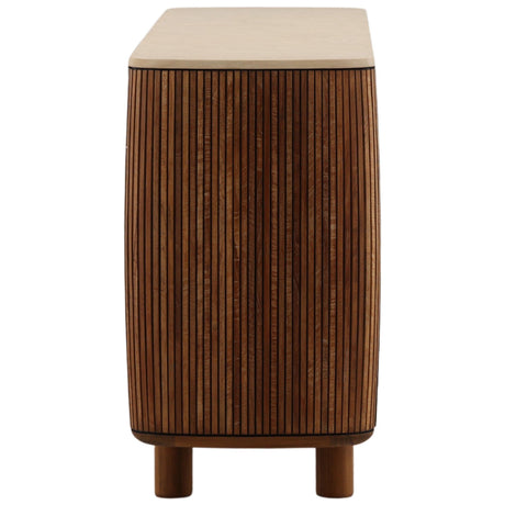 Atria Sideboard, Sand/Brown by Dovetail at Eve Furniture