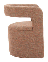 Atria Tawny Brown Accent Chair & Ottoman by Zuomod at Eve Furniture