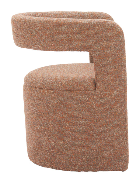 Atria Tawny Brown Accent Chair & Ottoman by Zuomod at Eve Furniture