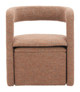 Atria Tawny Brown Accent Chair & Ottoman by Zuomod at Eve Furniture