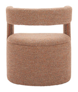 Atria Tawny Brown Accent Chair & Ottoman by Zuomod at Eve Furniture
