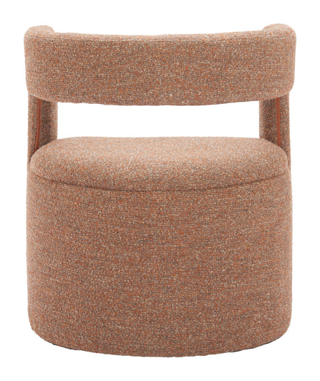 Atria Tawny Brown Accent Chair & Ottoman by Zuomod at Eve Furniture