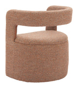Atria Tawny Brown Accent Chair & Ottoman by Zuomod at Eve Furniture