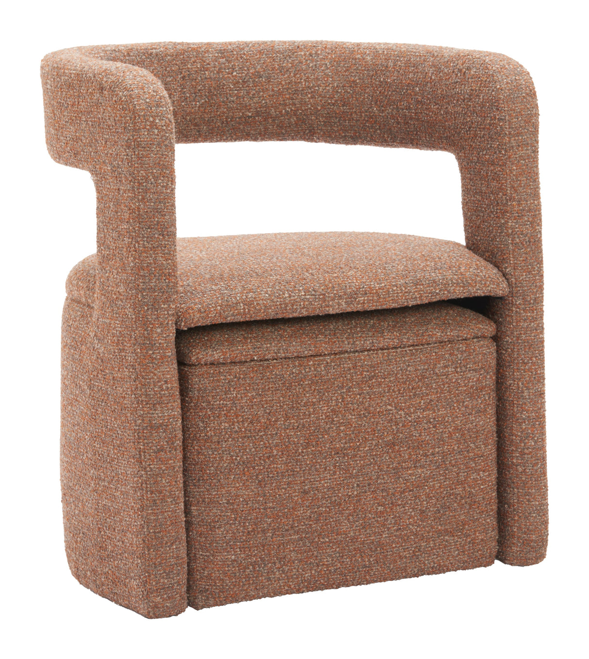 Atria Tawny Brown Accent Chair & Ottoman by Zuomod at Eve Furniture