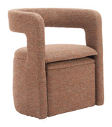 Atria Tawny Brown Accent Chair & Ottoman by Zuomod at Eve Furniture