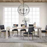 Atrop Dining Table - Milk White by Classic Home at Eve Furniture