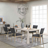 Atrop Milk White Dining Table by Classic Home at Eve Furniture