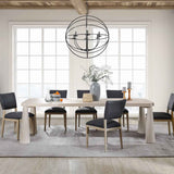 Atrop Milk White Dining Table by Classic Home at Eve Furniture