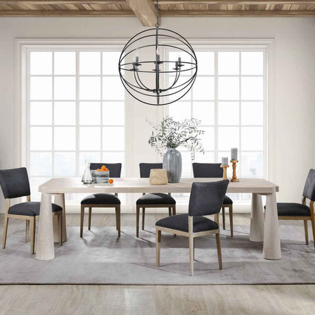 Atrop Milk White Dining Table by Classic Home at Eve Furniture