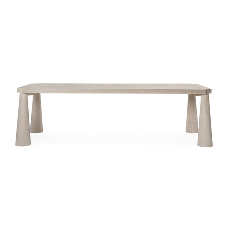 Atrop Milk White Dining Table by Classic Home at Eve Furniture