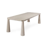 Atrop Milk White Dining Table by Classic Home at Eve Furniture