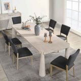 Atrop Milk White Dining Table by Classic Home at Eve Furniture