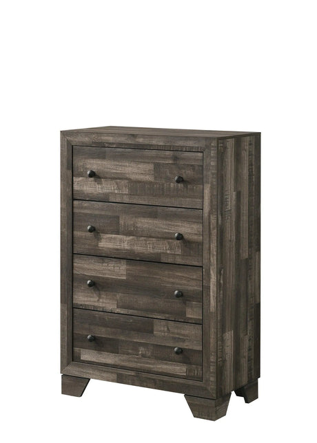 Atticus Brown Platform Bedroom Set by Crown Mark at Eve Furniture