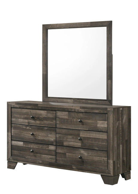 Atticus Brown Platform Bedroom Set by Crown Mark at Eve Furniture