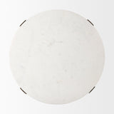 Atticus Marble and Antiqued Gold Metal Coffee Table by Mercana at Eve Furniture