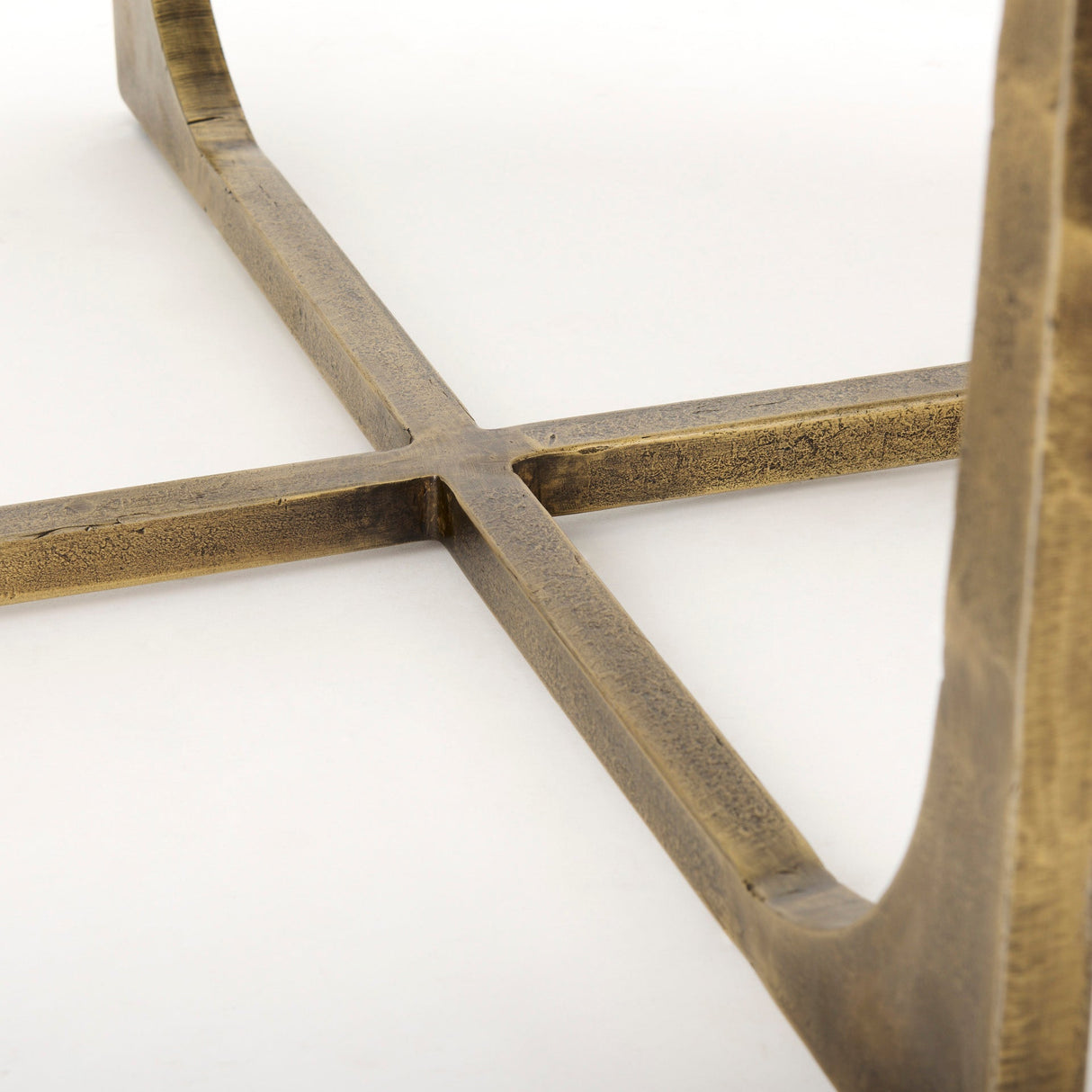 Atticus Marble and Antiqued Gold Metal Coffee Table by Mercana at Eve Furniture