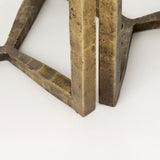 Atticus Marble and Antiqued Gold Metal Nesting Accent Tables (Set of 2) by Mercana at Eve Furniture