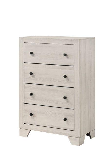 Atticus White Chest by Crown Mark at Eve Furniture