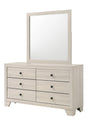 Atticus White Dresser Mirror by Crown Mark at Eve Furniture