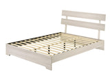 Atticus White Full Platform Bed by Crown Mark at Eve Furniture