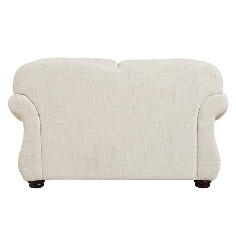 Attleboro Beige Loveseat by Homelegance at Eve Furniture