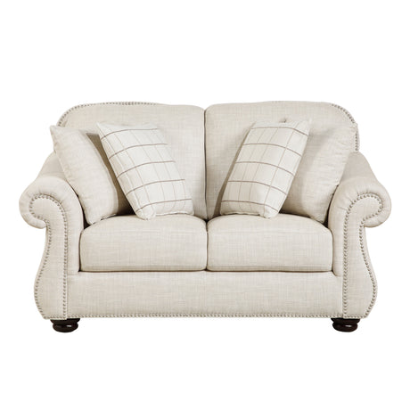 Attleboro Beige Loveseat by Homelegance at Eve Furniture