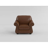 Attleboro Brown Leather Chair by Homelegance at Eve Furniture