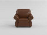 Attleboro Brown Leather Chair by Homelegance at Eve Furniture