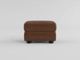 Attleboro Brown Leather Ottoman by Homelegance at Eve Furniture