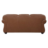 Attleboro Brown Leather Sofa by Homelegance at Eve Furniture