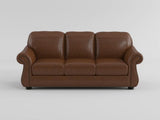Attleboro Brown Leather Sofa by Homelegance at Eve Furniture