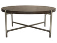 Atwood Grey/Silver Round Coffee Table by Diamond Sofa at Eve Furniture