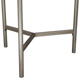 Atwood Grey/Silver Round End Table by Diamond Sofa at Eve Furniture