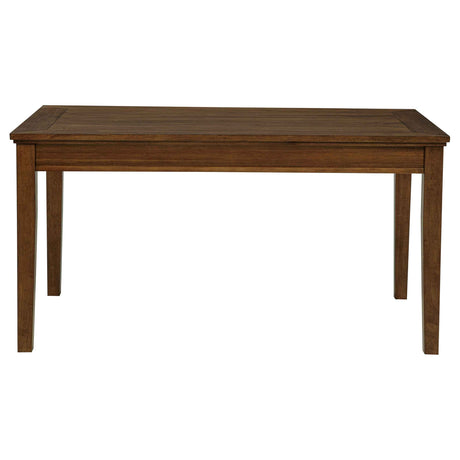 Atwood Warm Brown Rectangular Wood Dining Table by Coaster at Eve Furniture