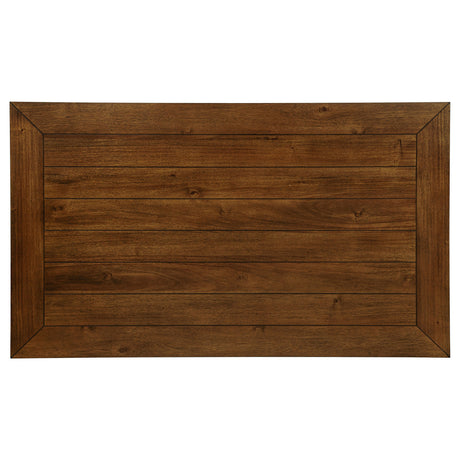Atwood Warm Brown Rectangular Wood Dining Table by Coaster at Eve Furniture