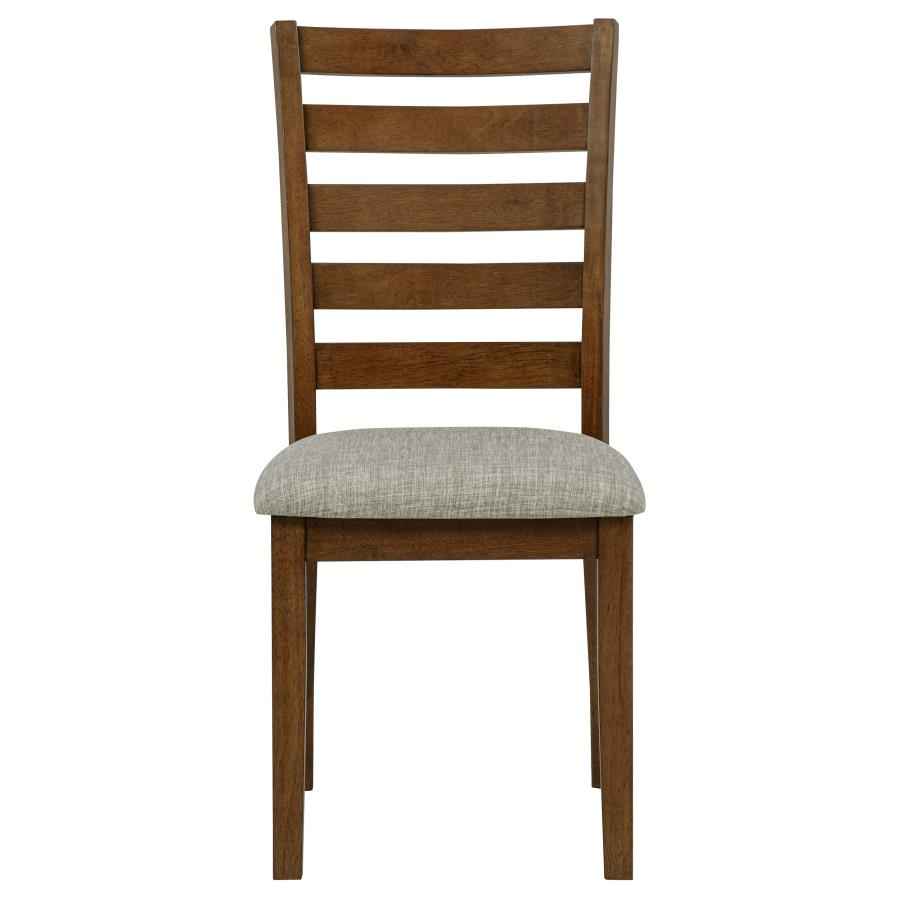 Atwood Wood Dining Side Chair Upholstered Seat Warm Brown by Coaster at Eve Furniture