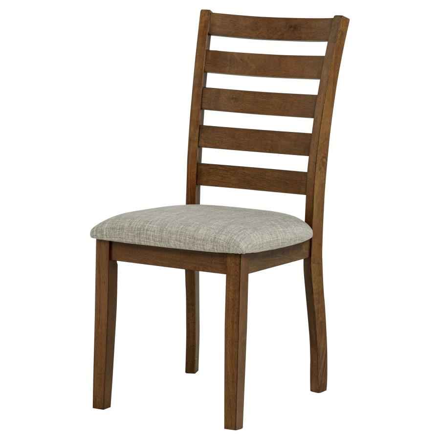 Atwood Wood Dining Side Chair Upholstered Seat Warm Brown by Coaster at Eve Furniture