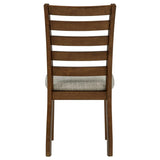 Atwood Wood Dining Side Chair Upholstered Seat Warm Brown by Coaster at Eve Furniture