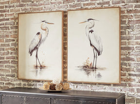 Aubinell Beige Wall Art by Ashley at Eve Furniture
