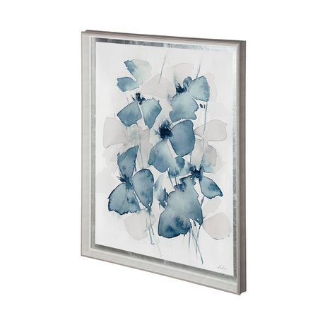 Aubretia I by Melody Ducharme a Hand Embellished Textured Framed Art Print Matted under Glass by Mercana at Eve Furniture
