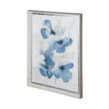 Aubretia II by Melody Ducharme a Hand Embellished Textured Framed Art Print Matted under Glass by Mercana at Eve Furniture