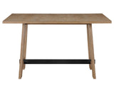 Aubrey 59.5″ Drifwood Counter Table with Black Stretchers