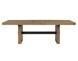 Aubrey 78-96″ Table w/18-inch Leaf, Waxed Driftwood by Steve Silver at Eve Furniture