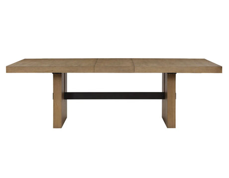 Aubrey 78-96″ Table w/18-inch Leaf, Waxed Driftwood by Steve Silver at Eve Furniture