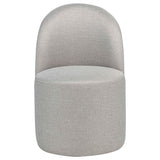 Aubrey Beige Upholstered Barrel Dining Side Chair (Set of 2) by Coaster at Eve Furniture