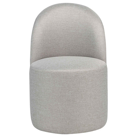Aubrey Beige Upholstered Barrel Dining Side Chair (Set of 2) by Coaster at Eve Furniture