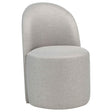 Aubrey Beige Upholstered Barrel Dining Side Chair (Set of 2) by Coaster at Eve Furniture